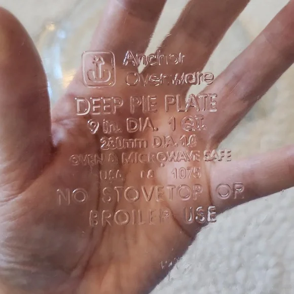 Vintage Anchor Hocking Ovenware Deep Pie Plate Scalloped Edges Set Of 4 - Picture 4 of 7